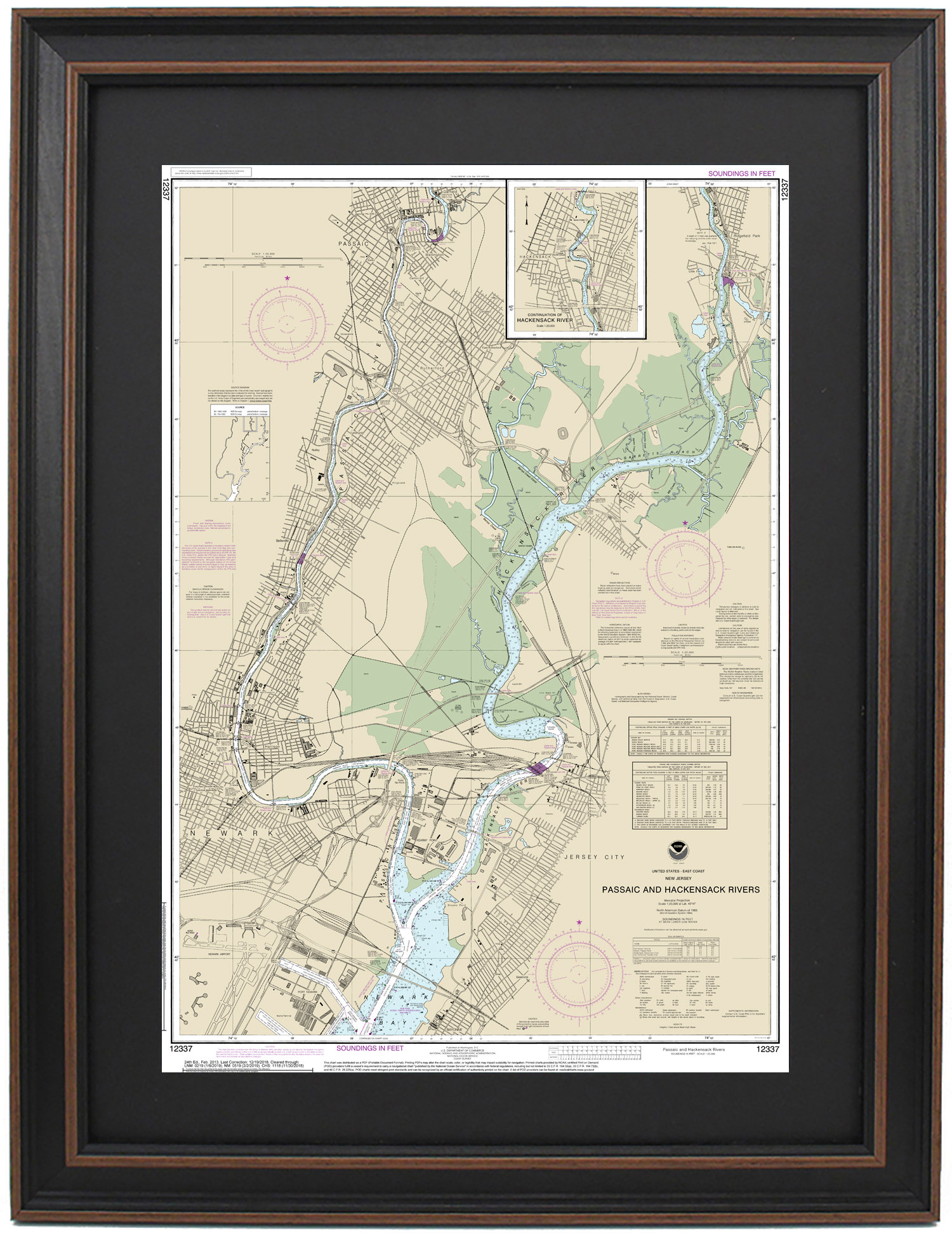 Longshore Tides Passaic And Hackensack Rivers; Newark Bay, NJ